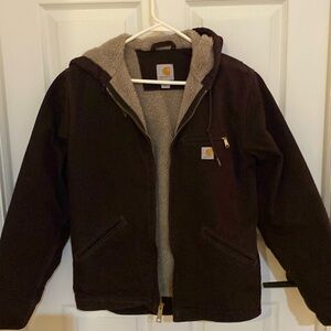 Carhartt women’s small fleece lined jacket size small